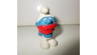 FIGURINE SCHTROUMPF  SMURF ECHARPE ROUGE REF 2.0004 5CM 