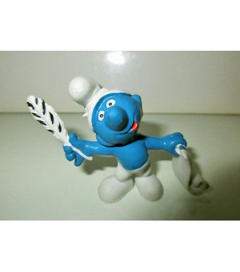FIGURINE SCHTROUMPF  SMURF ECRIVAIN REF 2.0022 SCHLEICH 5CM 