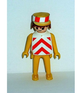 FIGURINE PLAYMOBIL RETRO - TRAVAUX PUBLIC  N° 216 (7x3cm)