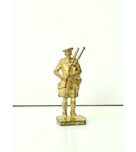 ANCIEN JOUET KINDER EN PLOMB N° 356  ECOSSE JOUEUR DE COR DE MUSE (4x1,5cm)