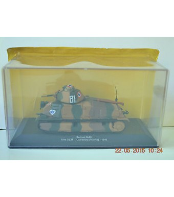 VEHICULE DE COLLECTION TANK CHAR - SOMUA S-35 FRANCE QUESNOY 1940 (11x5cm)