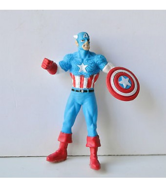 MINI FIGURINE MARVEL - CAPITAINE AMERICA (6x4cm)