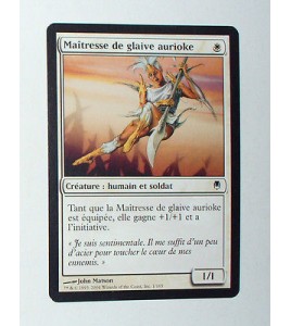 CARTE MTG MAGIC - VERSION FRANCAISE MAITRESSE DE GLAIVE AURIOKE