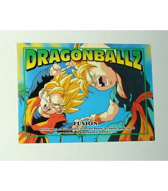 CARTE CARD CARDDASS  DRAGON BALL Z MADE IN JAPAN  N°75 FUSION