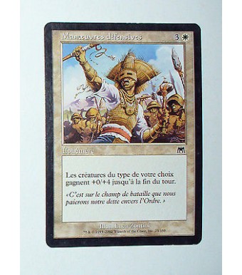 CARTE MTG MAGIC - VERSION FRANCAISE MANOEUVRES DEFENSIVES