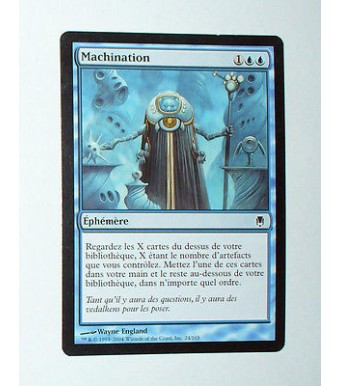 RARE CARTE MTG MAGIC - VERSION FRANCAISE MACHINATION  