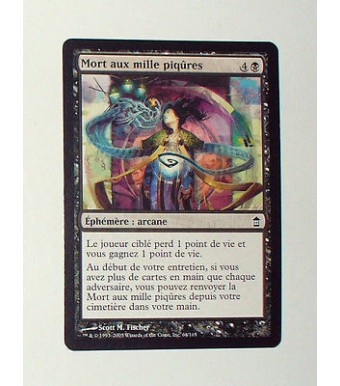 CARTE MTG MAGIC - VERSION FRANCAISE MORT AUX MILLE PIQURES