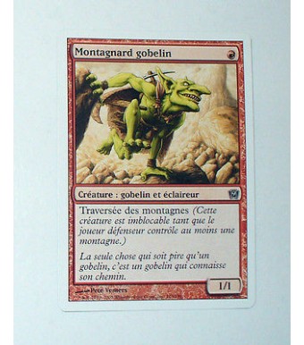 CARTE MTG MAGIC - VERSION FRANCAISE MONTAGNARD GOBELIN
