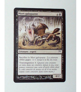 RARE CARTE MTG MAGIC - VERSION FRANCAISE MORT GALOPANTE