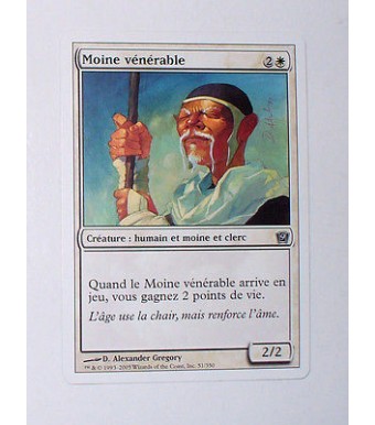 CARTE MTG MAGIC - VERSION FRANCAISE MOINE VENERABLE 2
