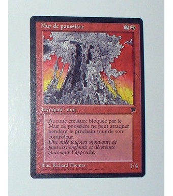 CARTE MTG MAGIC - VERSION FRANCAISE MUR DE POUSSIERE 