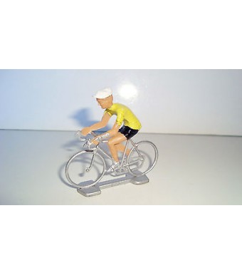 ANCIEN COUREUR CYCLISTE ANNEE 70 80 - MAILLOT JAUNE TOUR DE FRANCE (6x6cm)