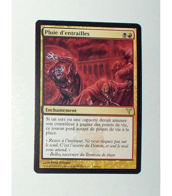 RARE CARTE MTG MAGIC - VERSION FRANCAISE PLUIE D'ENTRAILLES