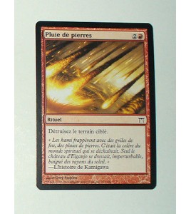 RARE CARTE MTG MAGIC - VERSION FRANCAISE PLUIE DE PIERRES 