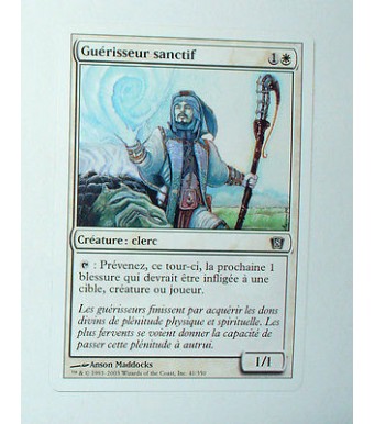 CARTE MTG MAGIC - VERSION FRANCAISE GUERISSEUR SANCTIF  