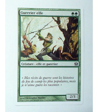 CARTE MTG MAGIC - VERSION FRANCAISE GUERRIER ELFE