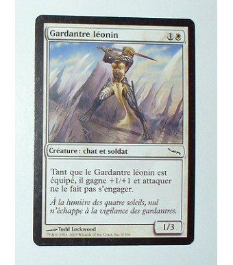 CARTE MTG MAGIC - VERSION FRANCAISE GARDANTRE LEONIN  
