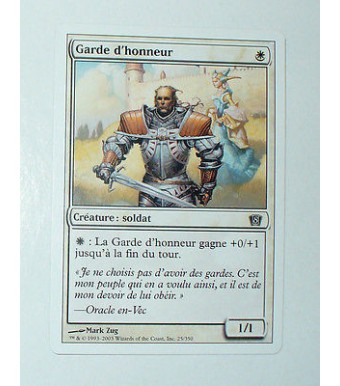 CARTE MTG MAGIC - VERSION FRANCAISE GARDE D'HONNEUR
