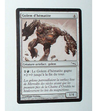 CARTE MTG MAGIC - VERSION FRANCAISE GOLEM D'HEMATITE