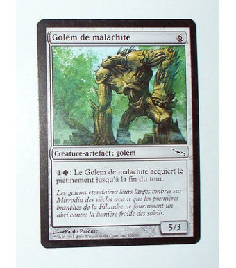 CARTE MTG MAGIC - VERSION FRANCAISE GOLEM DE MALACHITE