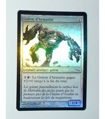 CARTE MTG MAGIC FOIL - VERSION FRANCAISE GOLEM D'HEMATITE 