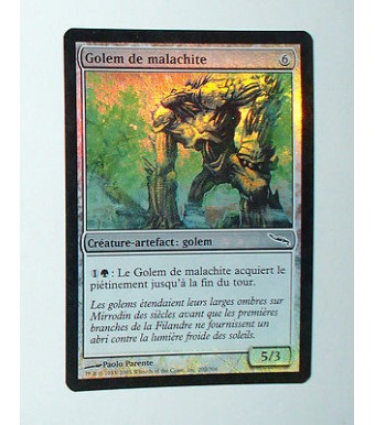 CARTE MTG MAGIC FOIL - VERSION FRANCAISE GOLEM DE MALACHITE 