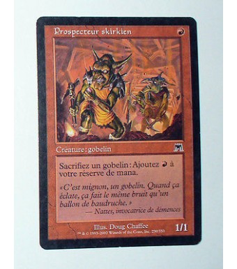 CARTE MTG MAGIC - VERSION FRANCAISE PROSPECTEUR SKIRKIEN