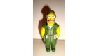 A253 FIGURINE LES SIMPSON - HOMER MILITAIRE SOLDAT U.S (9x4cm)