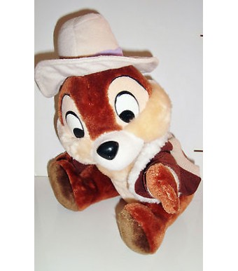 PELUCHE WALT DISNEY - TIC & TAC LES RANGERS DU RISQUE DISNEYLAND PARIS (28x24cm)
