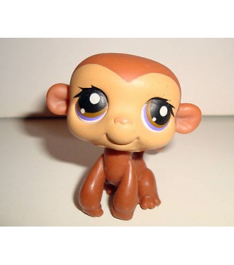 FIGURINE PETSHOP LITTLEST PET SHOPLPS - SINGE MONKEY MARRON 