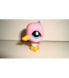 FIGURINE PETSHOP LITTLEST PET SHOPLPS -OISEAU ROSE PINK BIRD 