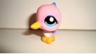 FIGURINE PETSHOP LITTLEST PET SHOPLPS -OISEAU ROSE PINK BIRD 