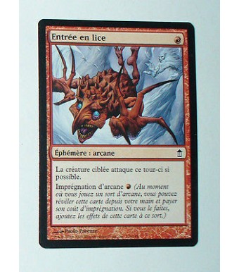 CARTE MTG MAGIC - VERSION FRANCAISE ENTREE EN LICE 