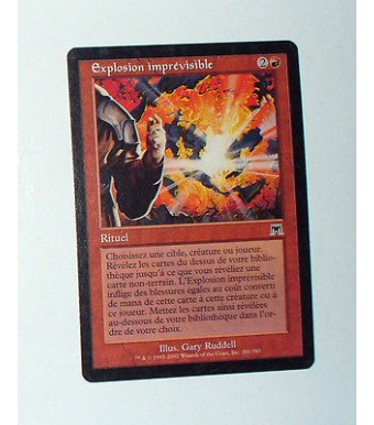 CARTE MTG MAGIC - VERSION FRANCAISE EXPLOSION IMPREVISIBLE