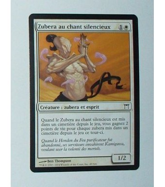CARTE MTG MAGIC - VERSION FRANCAISE  ZUBERA AU CHANT SILENCIEUX