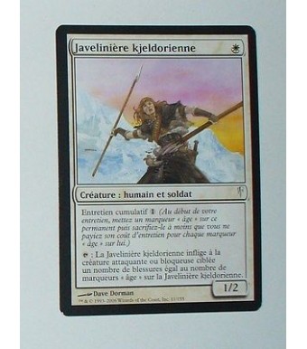 CARTE MTG MAGIC - VERSION FRANCAISE JAVELINIERE KJELDORIENNE  