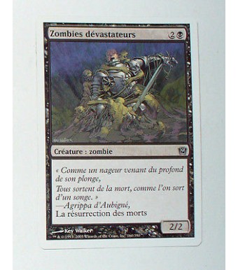 CARTE MTG MAGIC - VERSION FRANCAISE ZOMBIES DEVASTATEURS 