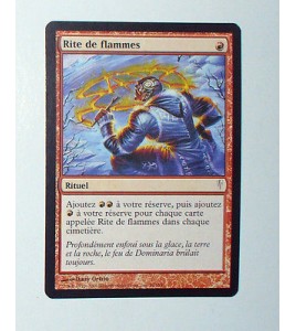 CARTE MTG MAGIC - VERSION FRANCAISE RITE DE FLAMMES