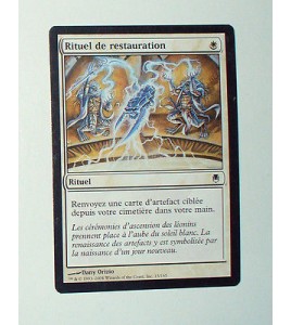CARTE MTG MAGIC - VERSION FRANCAISE RITUEL DE RESTAURATION