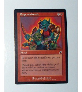 CARTE MTG MAGIC - VERSION FRANCAISE RAGE MALAVISEE