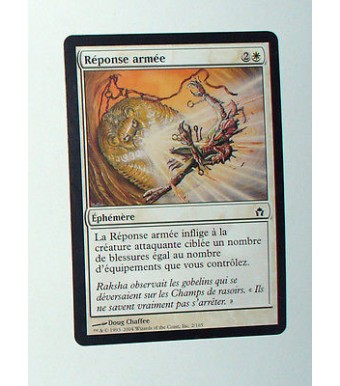 CARTE MTG MAGIC - VERSION FRANCAISE REPONSE ARMEE