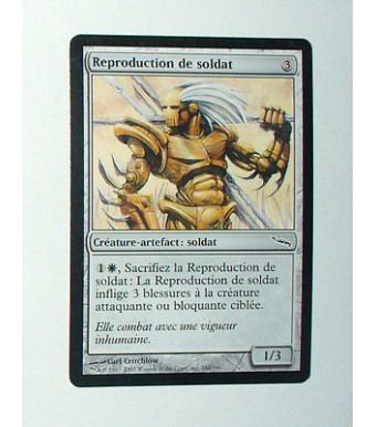 CARTE MTG MAGIC - VERSION FRANCAISE REPRODUCTION DE SOLDAT 