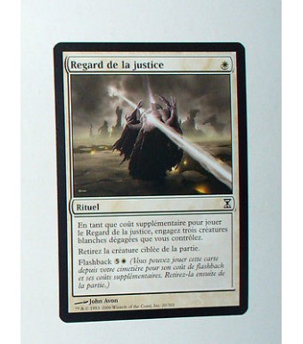 CARTE MTG MAGIC - VERSION FRANCAISE REGARD DE LA JUSTICE  