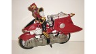 FIGURINE POWER RANGER ARTICULEE AVEC SA MOTO BANDAI 2002 (17x21cm)