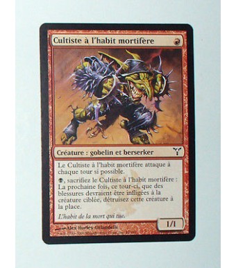 CARTE MTG MAGIC - VERSION FRANCAISE CULTISTE A L'HABIT MORTIFERE