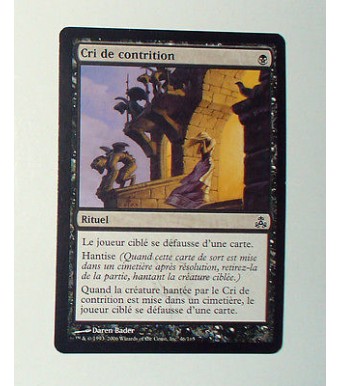 CARTE MTG MAGIC - VERSION FRANCAISE CRI DE CONTRITION