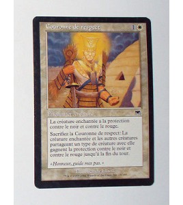 CARTE MTG MAGIC - VERSION FRANCAISE COURONNE DE RESPECT  