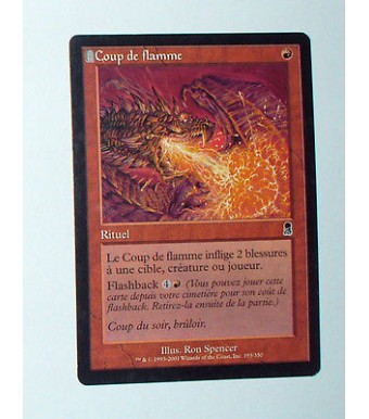 CARTE MTG MAGIC - VERSION FRANCAISE COUP DE FLAMME