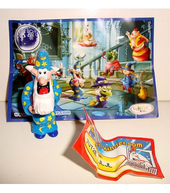 FIGURINE KINDER N°371 -  2S-88 COMPLETE MAGIC LESSONS MEISTER MR MAGO (5x2cm)