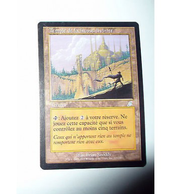 CARTE MTG MAGIC - VERSION FRANCAISE TEMPLE DE LA FAUSSE DIVINITE